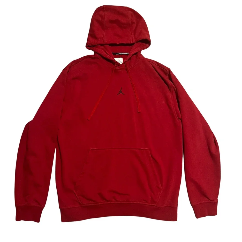 Jordan Sport Dri-FIT Mens Red Jumpman Hoodie Sweatshirt Size M